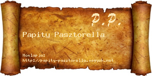 Papity Pasztorella névjegykártya